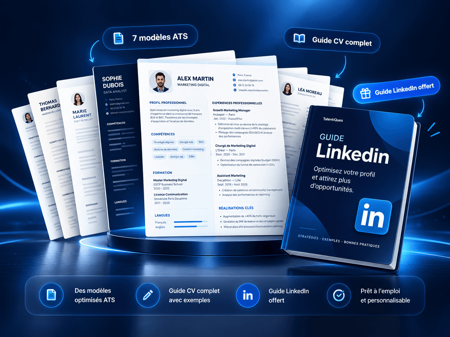 Career Branding Toolkit : 7 modèles ATS, guide CV complet et guide LinkedIn